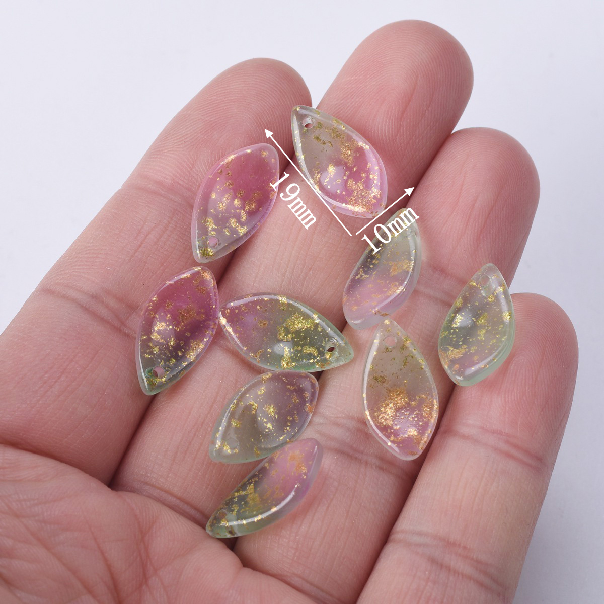 10pcs 19x10mm Flower Petal Sha - đánh giá và giá Jewelry Making Drill