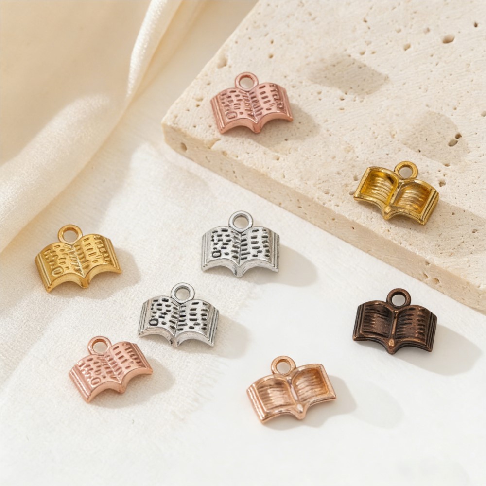 10/20/100pcs Charms Open Book  - đánh giá và giá Jewelry Making Guide Book