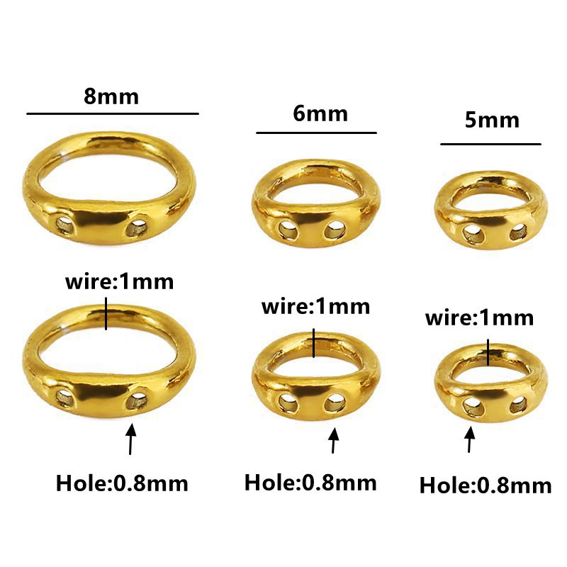 30pcs 5/6/8mm Stainless Steel  - đánh giá và giá Jewelry Making Articles