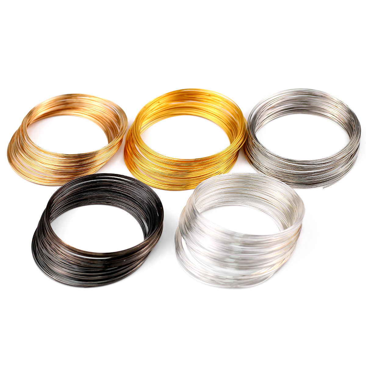 50Loops/Lot 0.6mm Memory Steel - đánh giá và giá Memory Wire Bracelet