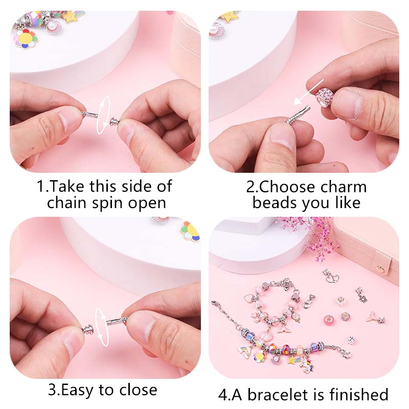 ﻿Girls DIY Bracelet Set Handm - đánh giá và giá Jewelry Making Qc