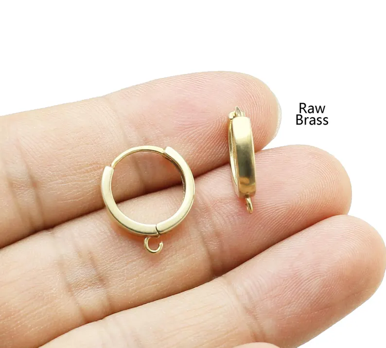 10pcs Brass Ear Hoops, Leverba - đánh giá và giá Jewelry Making Articles