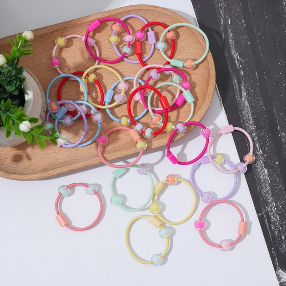 50pcs Cute Elastic Hair Ties P - đánh giá và giá Jewelry Making For Kids