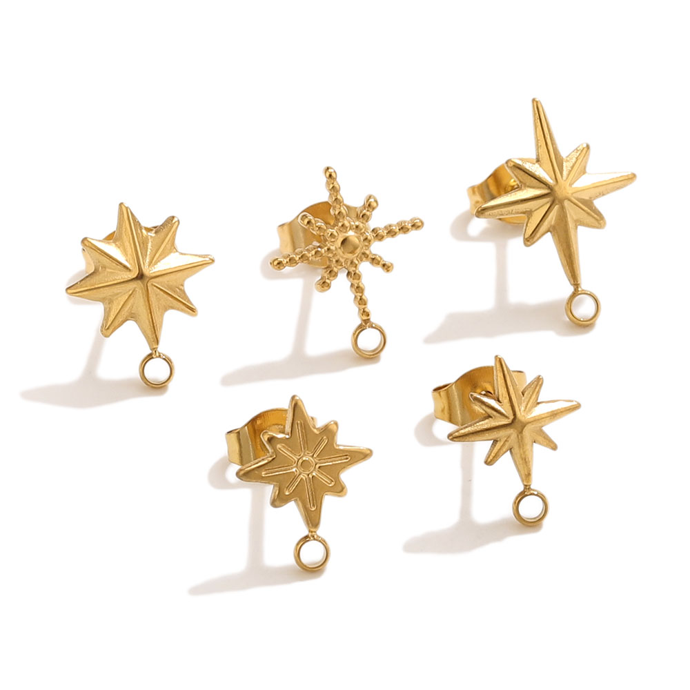 6pcs Stainless Steel Star Earr - đánh giá và giá Jewelry Making Tutorials