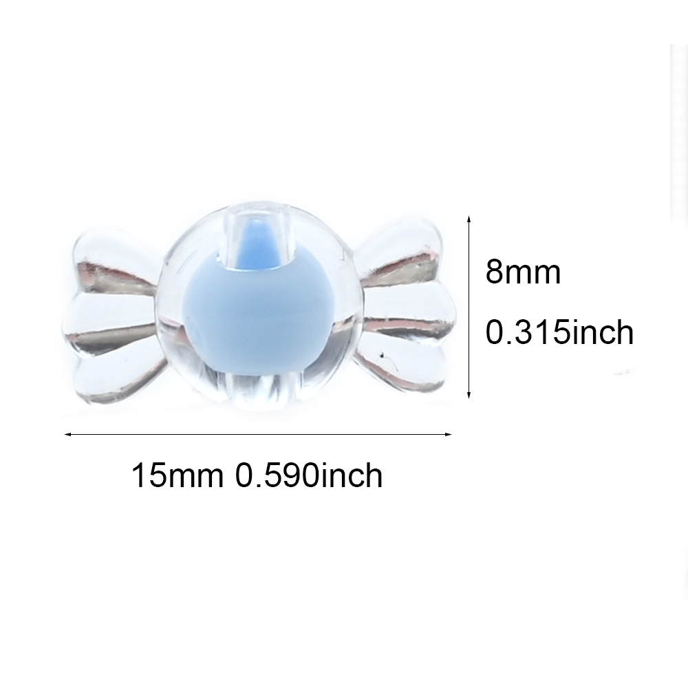 15x8mm Clear Candy shaped Acry - đánh giá và giá Jewelry Making For Kids