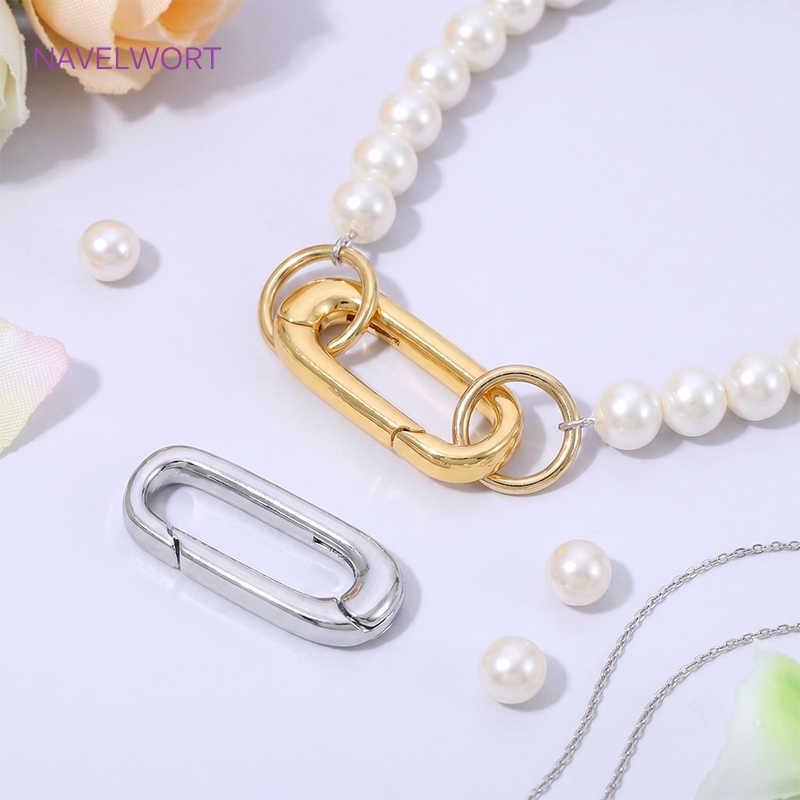1/2/4Pcs 18K Gold Plated Oval  - đánh giá và giá Jewelry Making Articles