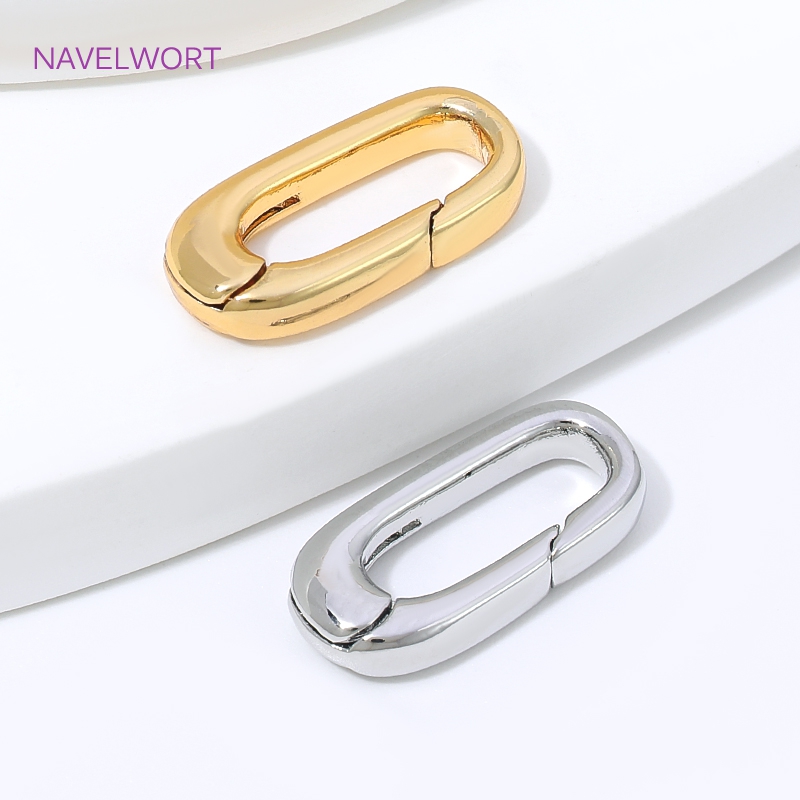 1/2/4Pcs 18K Gold Plated Oval  - đánh giá và giá Jewelry Making Articles