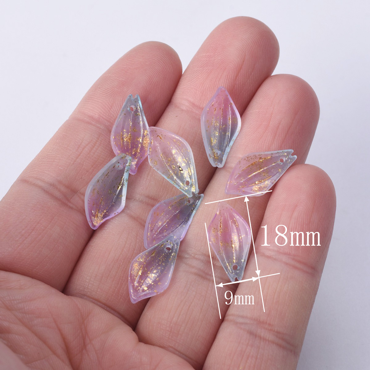10pcs Flower Petal Shape 18x9m - đánh giá và giá Jewelry Making Qc