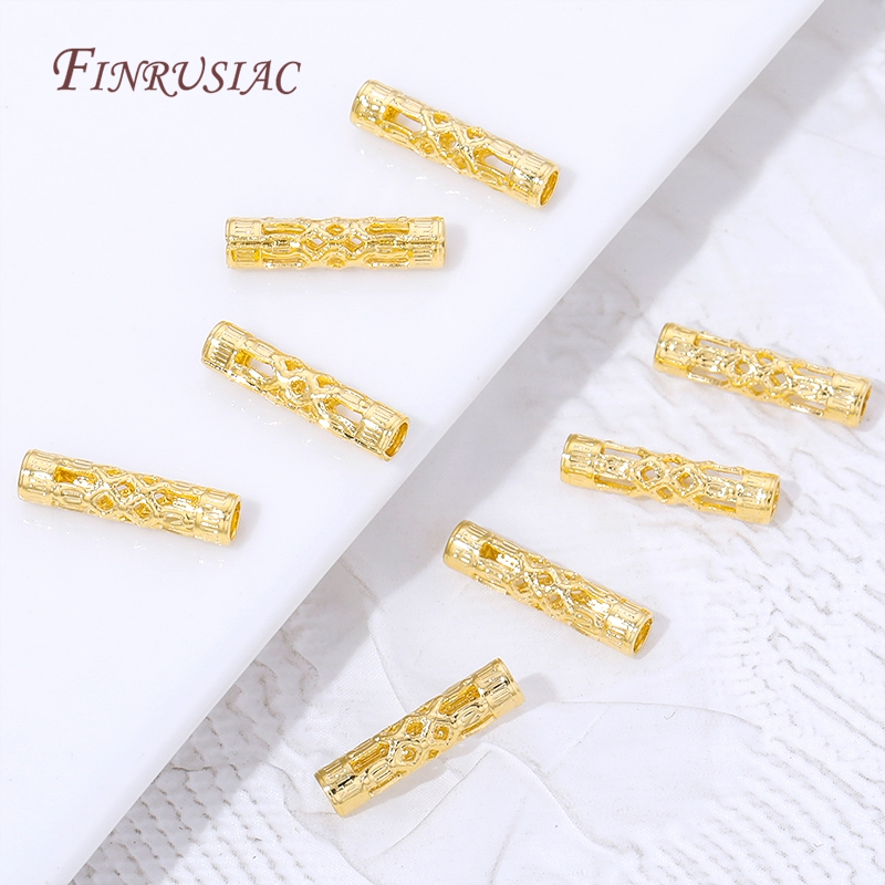 18K Gold Plated Long Tube Spac - đánh giá và giá Jewelry Making Youtube