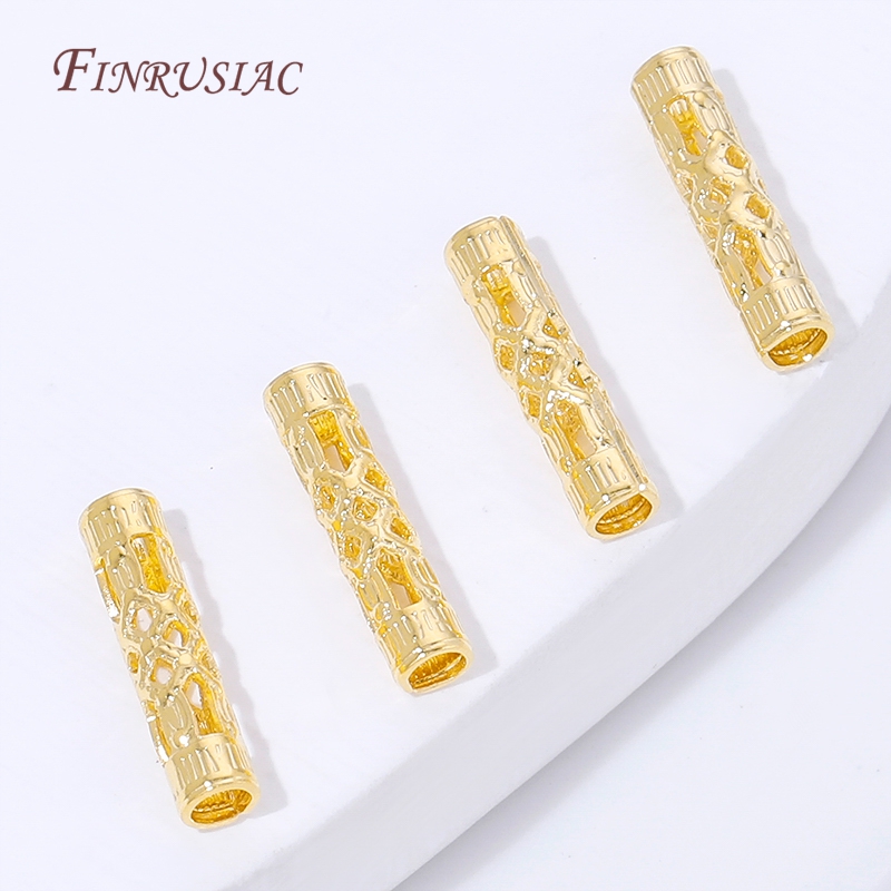 18K Gold Plated Long Tube Spac - đánh giá và giá Jewelry Making Youtube