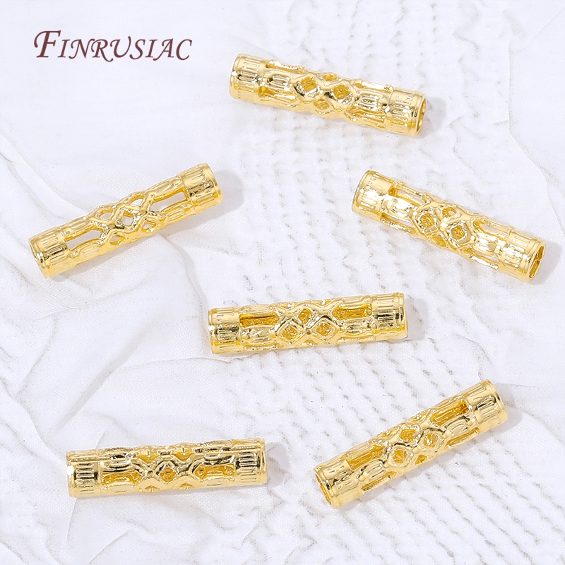 18K Gold Plated Long Tube Spac - đánh giá và giá Jewelry Making Youtube