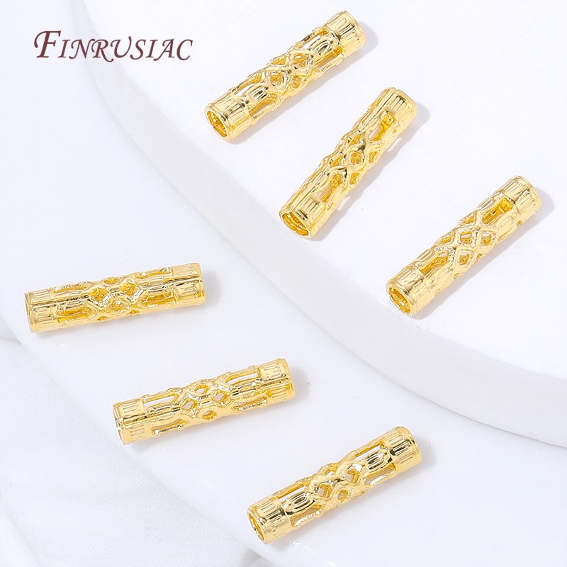 18K Gold Plated Long Tube Spac - đánh giá và giá Jewelry Making Youtube