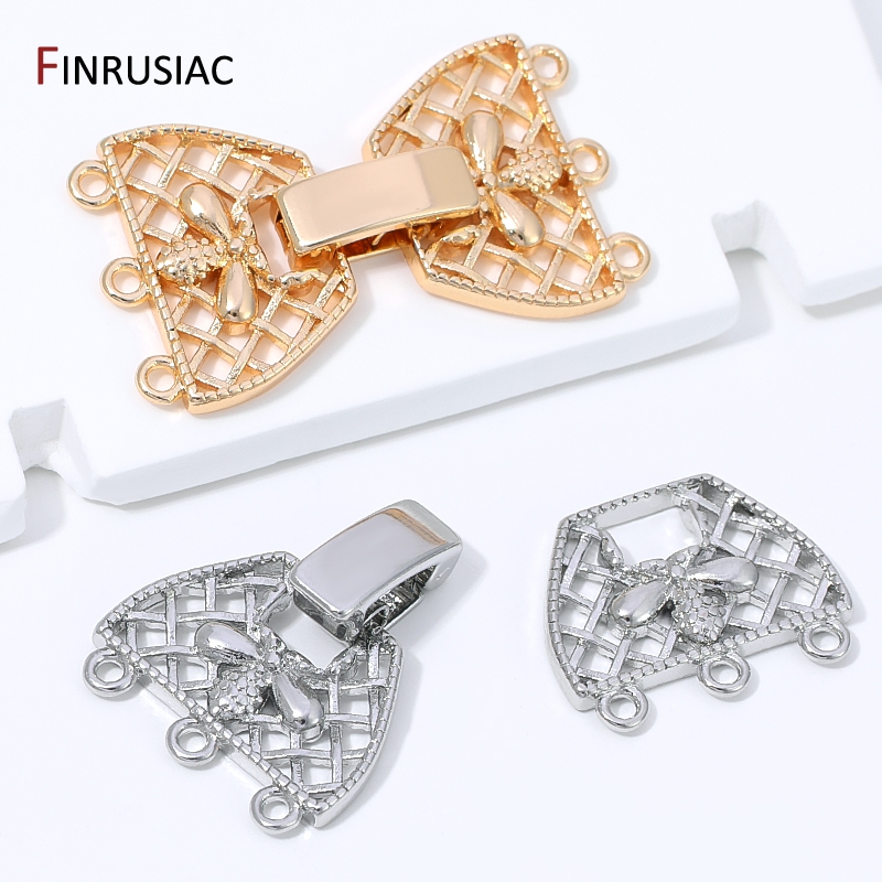 14K Gold Plated Brass 3-Row Pe - đánh giá và giá Jewelry Making Articles