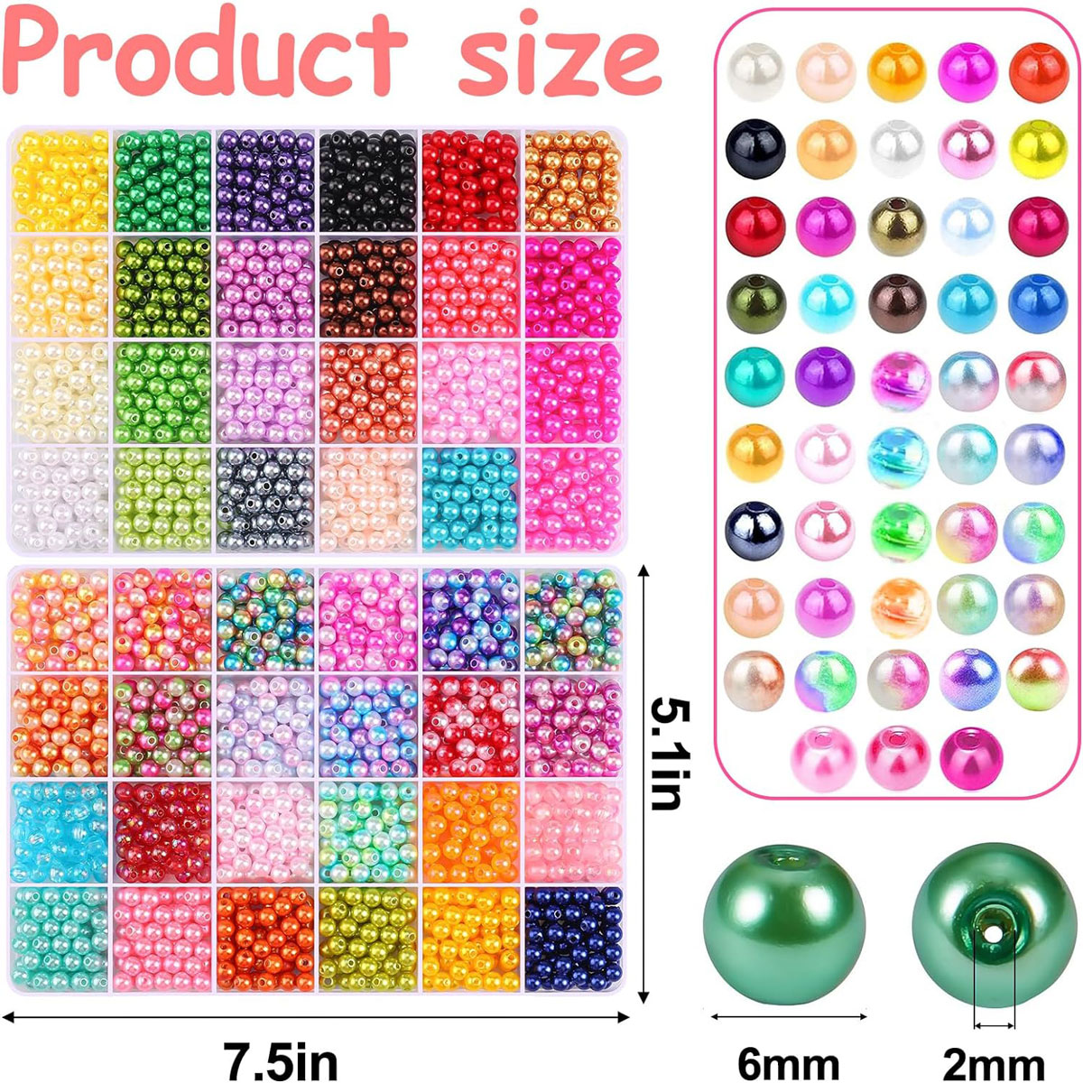 2400PCS 48 Compartments Pearl  - đánh giá và giá Jewelry Making Tutorials