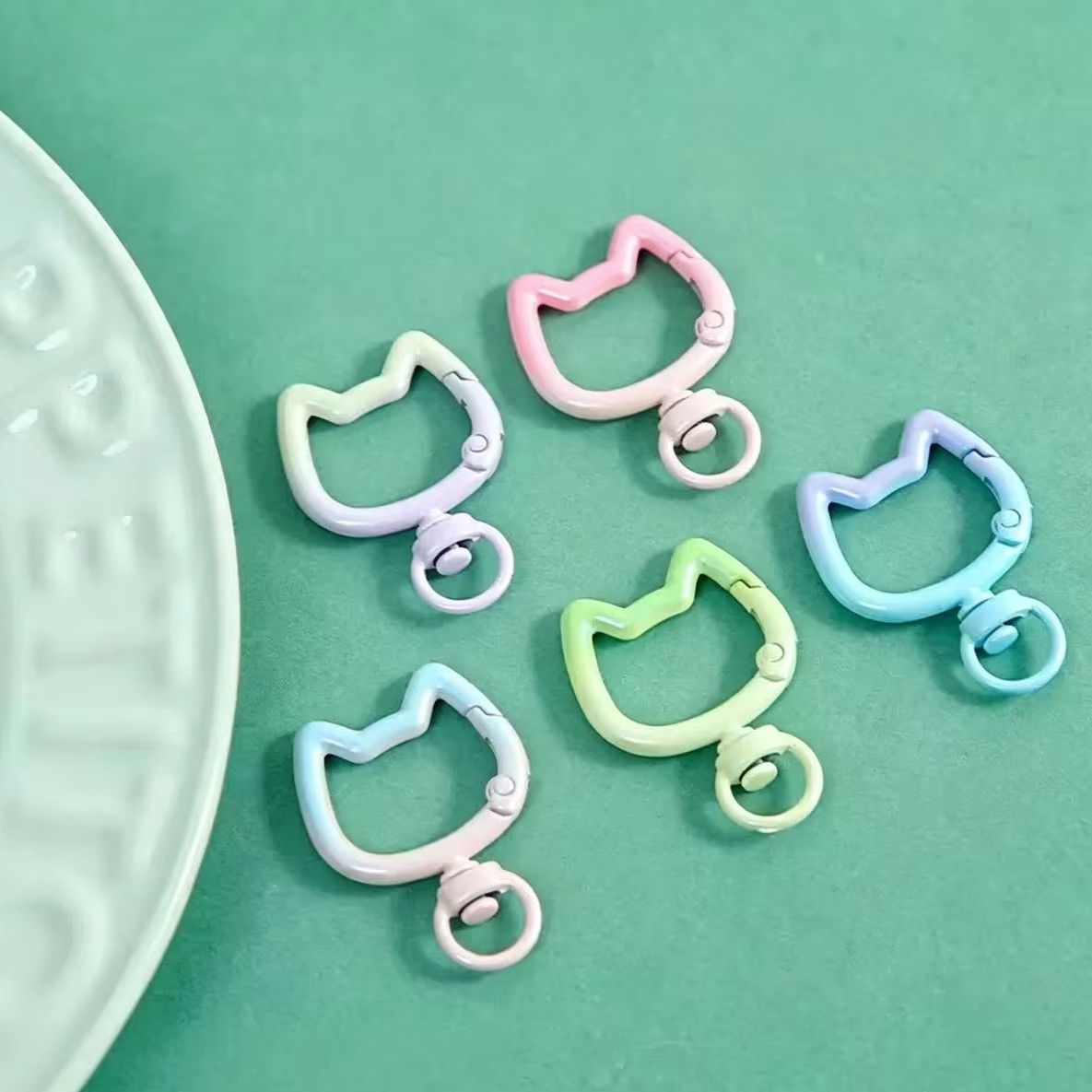 5-10PCS Gradient Cute Cat Clas - đánh giá và giá Jewelry Making Articles
