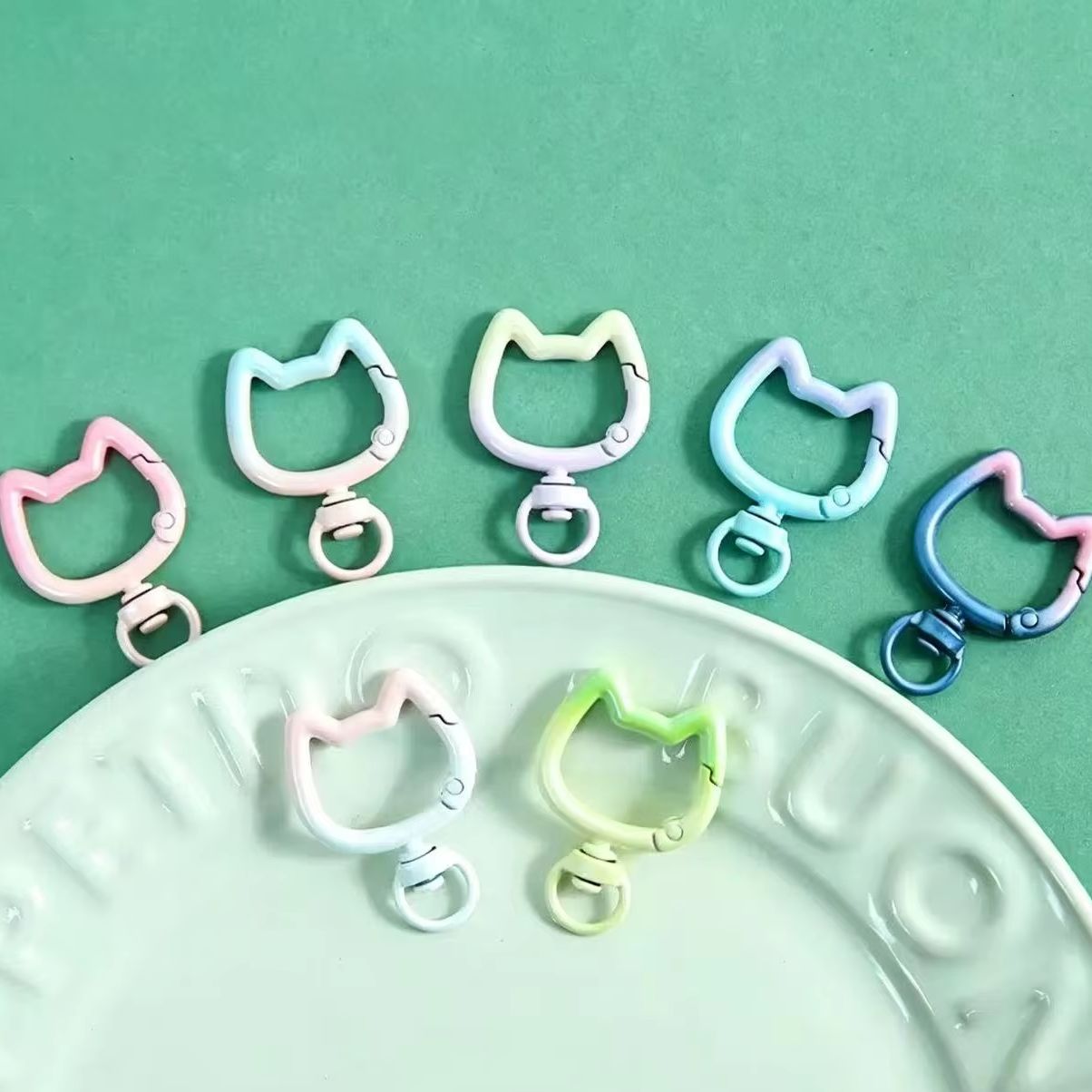5-10PCS Gradient Cute Cat Clas - đánh giá và giá Jewelry Making Articles